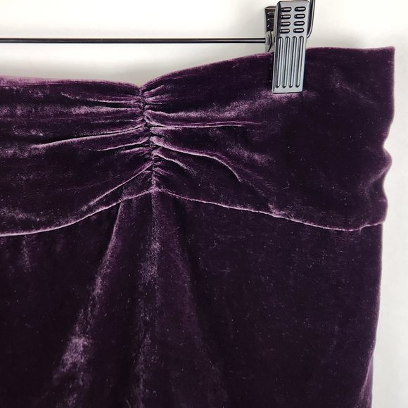 Jigsaw Purple Velvet Mini Skirt sz XL? - Picture 3 of 6